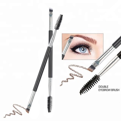 High Quality two head Single Eyebrow Brush Eye Lash mascara Brush Double End Makeup Brush